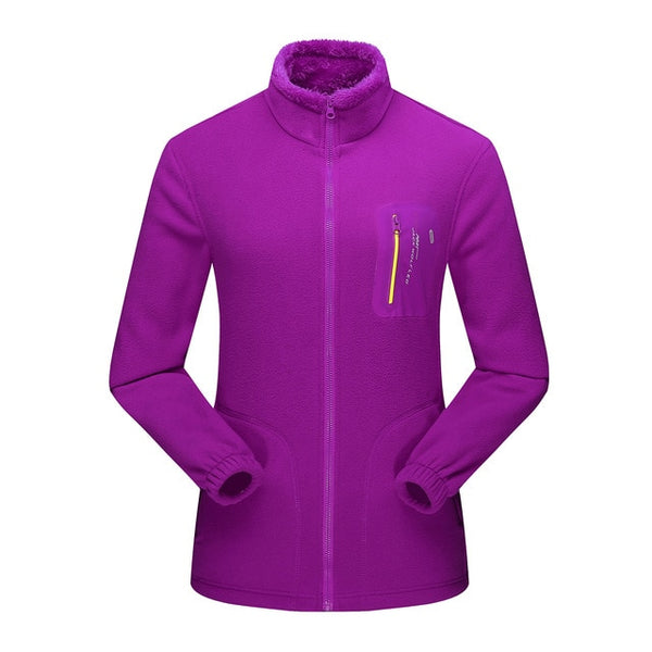 Men Women Full-zip Soft Polar Fleece Jacket