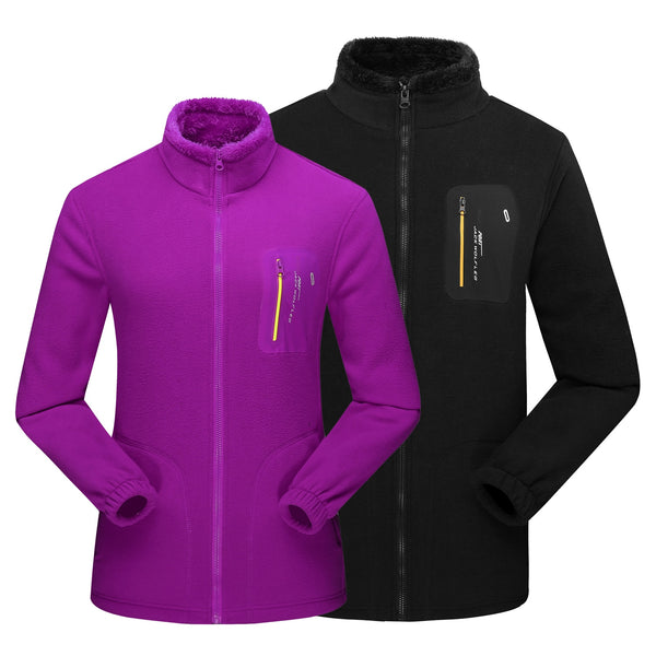 Men Women Full-zip Soft Polar Fleece Jacket