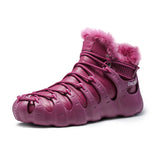 Winter Boots Red Shoes Trekking Sneakers