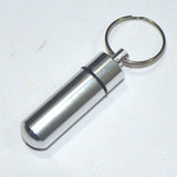 Portable Pill Holder WaterProof Mini Aluminum Keychain