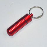 Portable Pill Holder WaterProof Mini Aluminum Keychain