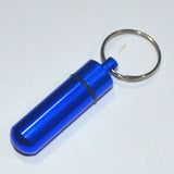 Portable Pill Holder WaterProof Mini Aluminum Keychain