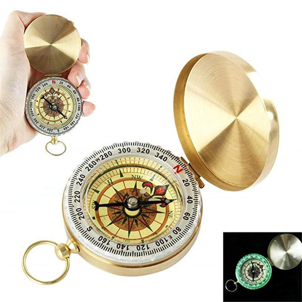 Camping Compass Keychain Wayfinder Outdoor Survival Gear