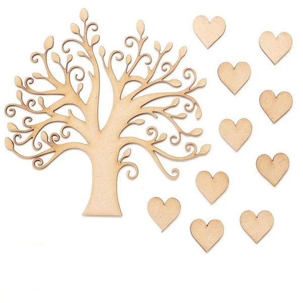 Word Wooden DIY Craft Blank Shapes